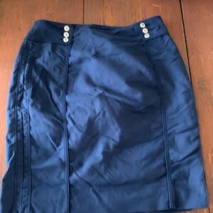 White House Black Market skirt with button and slit details